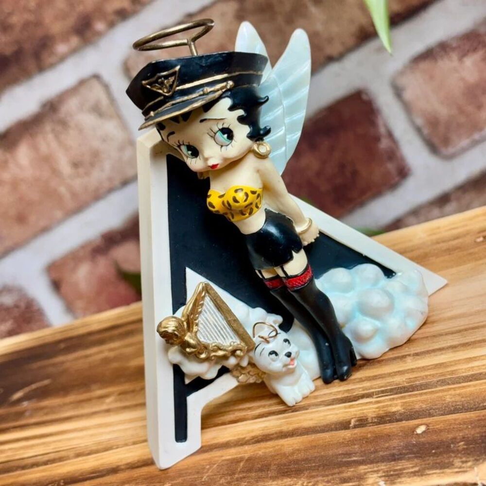 VTG 2005 Betty Boop Alphabet Series Angel Biker “A” Westland Giftware